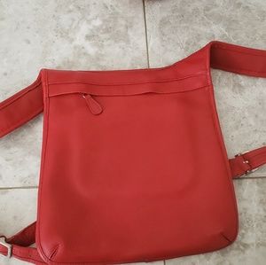 COPY - Like new small red leather Coach backpack